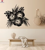 Oturma Odası, Yatak Odası Duvar Sticker Hawaii Hawai Tropikal Çiçekler Spa Beach Bud Çıkartmalar thumbnail 1