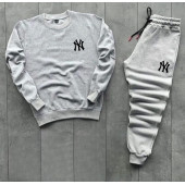 2 Li Gri Sweatshirt ve Eşofman Takım NY Baskılı - 1