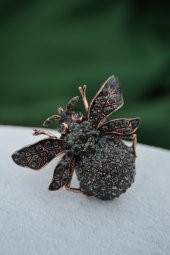 STONEAGE Bayan Yüzük Ayarlanabilir Hayvan Figürlü Zirkon Taşlı thumbnail 3