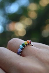 STONEAGE Yoga Bayan Yüzük Kristal Taşlı Ayarlanabilir Yüzük thumbnail 1