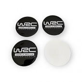 WRC WORLD RALLY LOGOLU 56 MM JANT GÖBEK STICKER (SİYAH-BEYAZ) - 2