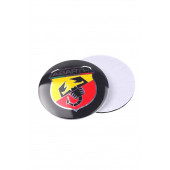 FİAT ABARTH LOGOLU PUNTO 500 JANT GÖBEK DAMLA STICKER (SİYAH-SARI-KIRMIZI) - 6