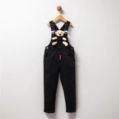 Jolbaby Ayıcıklı Kot Bahçıvan Salopet Unisex Çocuk Tulum - 1