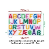 Hama Boncuk Midi Harf Tablası (HA272) thumbnail 3