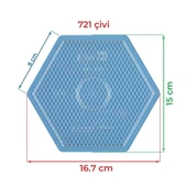 Hama Boncuk Midi Tabla - Büyük Altıgen - Şeffaf (HA276-TR) - 4
