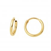 Altın Halka Küpe 14 Ayar 1 cm. Çaplı thumbnail 1