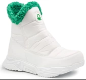 BENETTON 30400 Beyaz Kadın Bot - 1