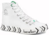 BENETTON 30625 Beyaz Kadın Ayakkabı - 1