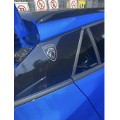 PEUGEOT YENİ NESİL 2 YAN ÇAMURLUK İÇİN DAMLA ETİKET LOGO KIRMIZI (58X63 MM) - 5
