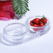 Love 3 parça tepsili sunumluk kase - çok amaçlı kase çerezlik - 1