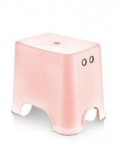 Geseus Banyo Taburesi Çok Amaçlı Tabure Kaymaz Ayakalı Max-140kg Taşıma Kapasitesi-Pembe-5171-84P - 2
