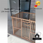 100X70cm Yüksek ÇİFT KAPILI Köpek Çiti Oyun Alanı Köpek Çiti - 1