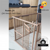100X70cm Yüksek ÇİFT KAPILI Köpek Çiti Oyun Alanı Köpek Çiti - 5
