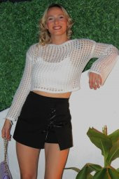 Bağcıklı Şort Etek Siyah - 1334.100 thumbnail 2