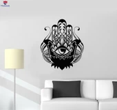 Oturma Odası, Yatak Odası Duvar Sticker Hamsa Muska Tılsım Lotus Çiçeği Ev Iç Çıkartmalar - 1