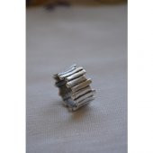 STONEAGE Antik Gümüş Ayarlanabilir Unisex Bohem Yüzük thumbnail 2