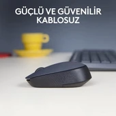 Logitech M170 USB Alıcılı Kablosuz Mouse, Gri - 12
