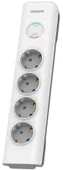 Philips SPN7040 Akım Korumalı Priz 4lü 2mt 600J, 3680W, Beyaz - 1