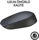 Logitech M170 USB Alıcılı Kablosuz Mouse, Gri - 6