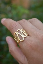 STONEAGE Özel Tasarım Ayarlanabilir Kadın Yüzük thumbnail 1