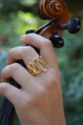 STONEAGE Özel Tasarım Ayarlanabilir Kadın Yüzük thumbnail 5