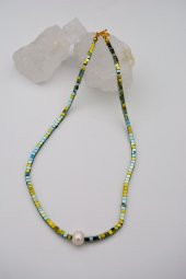 STONEAGE Hematit ve İnci Taşlı Şifa Kolyesi thumbnail 1