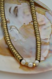 STONEAGE Hematit ve İnci İle Tasarlanan Şifa Kolyesi thumbnail 2