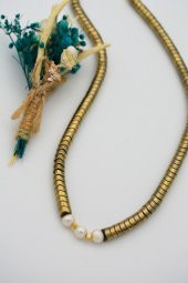 STONEAGE Hematit ve İnci İle Tasarlanan Şifa Kolyesi thumbnail 4