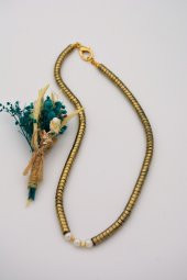 STONEAGE Hematit ve İnci İle Tasarlanan Şifa Kolyesi thumbnail 5