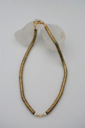 STONEAGE Hematit ve İnci İle Tasarlanan Şifa Kolyesi thumbnail 7