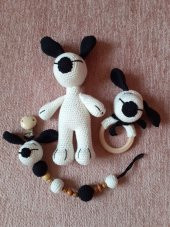 Snoopy Yeni Doğan Takım Amigurumi Organik Oyuncak - 1