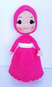 Tesettürlü Bebek Amigurumi Organik Oyuncak - 1