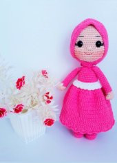 Tesettürlü Bebek Amigurumi Organik Oyuncak - 2
