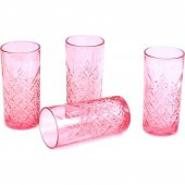 Paşabahçe 52800P Timeles 4 Lü Organik Boyalı Meşrubat Bardağı Pembe - 1