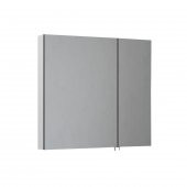 Denko Terra 80 cm MDF Antrasit Gri Banyo Dolabı Aynalı Üst Modülü thumbnail 1