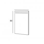 Denko Oris 100cm MDF Patara Bronz Banyo Dolabı Aynalı Üst Modülü - 3
