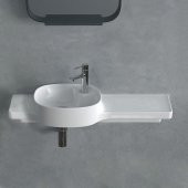 Turkuaz Cerastyle Harmony Etajerli Lavabo 100x37,5 cm (Soldan Hazneli) - 2