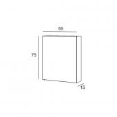 Denko More 65 cm Aynalı Banyo Dolabı Üst Modülü thumbnail 2