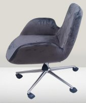 Çalışma Koltuk 90218 Dökme Sünger Amortisörlü Nikelaj Çelik Ayak Teker El Yapım - 1