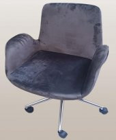 Çalışma Koltuk 90218 Dökme Sünger Amortisörlü Nikelaj Çelik Ayak Teker El Yapım - 2