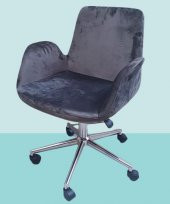 Çalışma Koltuk 90218 Dökme Sünger Amortisörlü Nikelaj Çelik Ayak Teker El Yapım - 3