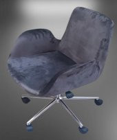 Çalışma Koltuk 90218 Dökme Sünger Amortisörlü Nikelaj Çelik Ayak Teker El Yapım - 5