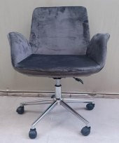 Çalışma Koltuk 90218 Dökme Sünger Amortisörlü Nikelaj Çelik Ayak Teker El Yapım - 8