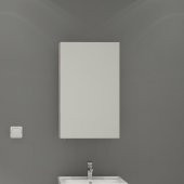 Denko Terra 50 cm MDF Beyaz Banyo Dolabı Aynalı Üst Modül - 1