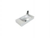 Turkuaz Cerastyle Sharp Etajer Uyumlu Damlalıklı Lavabo 60x30 cm - 1
