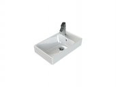 Turkuaz Cerastyle Sharp Etajer Uyumlu Damlalıklı Lavabo 50 30 cm - 1