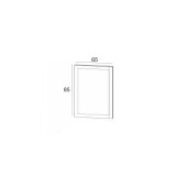 Denko Beyoğlu 75 cm MDF Mat Lacivert Banyo Dolabı Aynalı Üst Modülü - 3