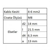 GCU 8006 Çata Uçlu Kablo Ucu 100 Adet - 3