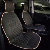 Space Elegance 2'li Koltuk Kılıfı Set Minder Koyu Bej / KLMNY533 PREMİUM thumbnail 4