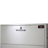3x4 Düşer Kapaklı Geniş Ayakkabılık 12 Çift Ayakkabı Dolabı Beyaz 116 - 7